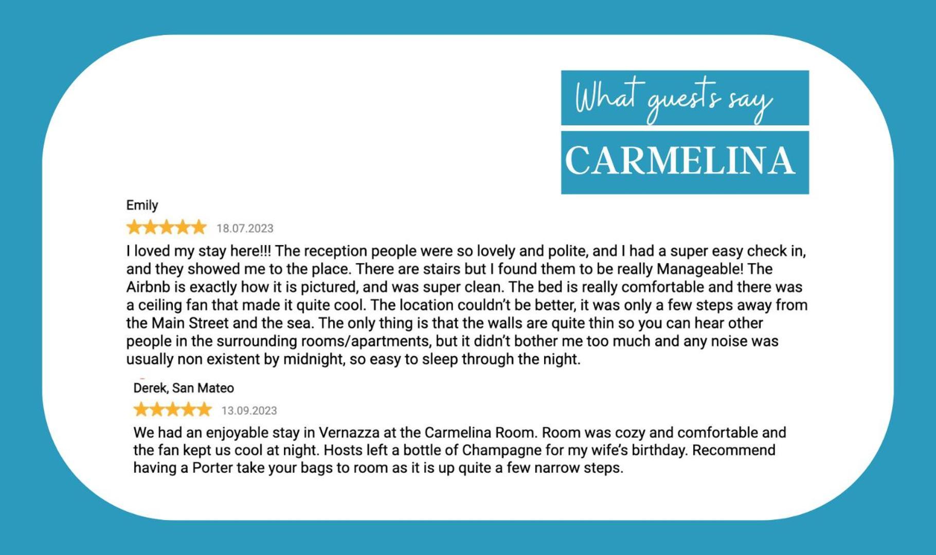 Carmelina Room 베르나차 외부 사진